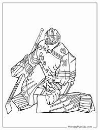 22 hockey nhl coloring pages free