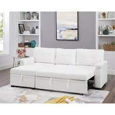 white velvet sectional sofa sleeper