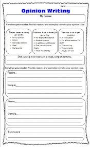 opinion organizing outline worksheets