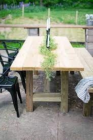 Diy An Outdoor Farmhouse Patio Table