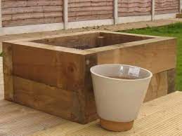 to build a raised bed with railway sleepers