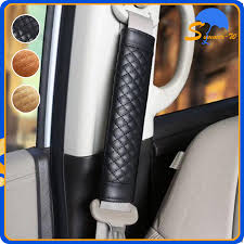 2pcs Cover Seat Belt Mobil Kulit Cover