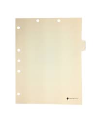 Medical Arts Press Match Write On Side Tab Chart Dividers Blank With Printed Guidelines Tab Position 6 Clear 100 Box
