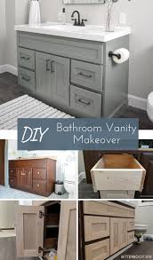 Tape off any areas you do not want to paint or have resurfaced. Diy Bathroom Vanity Makeover