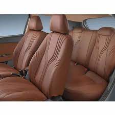 Leather Rexin Brown Black Car Seat Cover