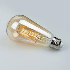 Vintage 40 W Equal Led Edison Filament Light Bulb Amber 2200k St21 Earthled Com
