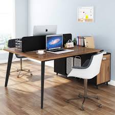 Maybe you would like to learn more about one of these? Tribesigns Double Computer Desks Two Person Office Computer Desk Table With File Cabinet Combo Executive Desk Business Furniture With Storage Shelves Drawers Dark Walnut Finish Buy Online In Hong Kong At Desertcart Hk