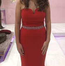 red prom dress size 10 never worn