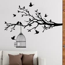 Birds On Branch Escape From Their Cages