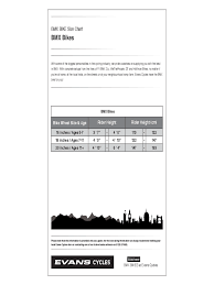 Bike Size Chart 6 Free Templates In Pdf Word Excel Download
