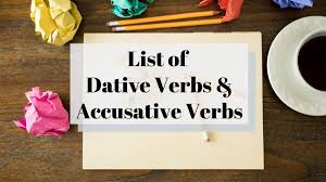 70 basic dative verbs and accusative