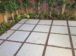 Concrete Paver Patio With Ground Cover