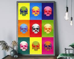 Andy Warhol Print Pop Art Skull