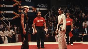 Though the plot of the movie revolves around kung fu rather than karate, the title the karate kid is a direct reference to the bullies calling him the karate kid when he takes up a stance. A Musical Adaptation Of The Karate Kid Is In The Works Playbill