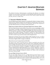 Chapter 7 Aviation Weather Services