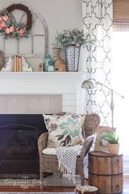 how to decorate your mantel for spring