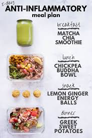 I try to provide creative meal ideas that help keep things interesting and delicious at the same time. 5 Day Anti Inflammatory Diet Meal Plan A Sweet Pea Chef