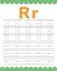 alphabet r pre kid activity sheet