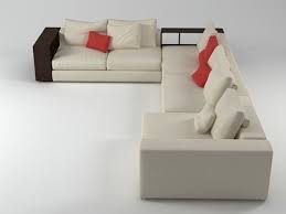 groundpiece sofa 3d model flexform italy