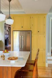 Washington, dc > > > for. Traditional Yellow Kitchen With A Custom Wood Island Yellow Kitchen Country Style Kitchen Yellow Kitchen Cabinets