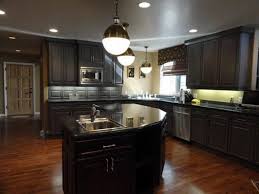 kitchen color schemes with dark cabinet