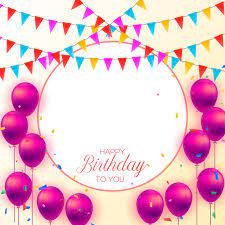 birthday frame with balloon 20574157 png