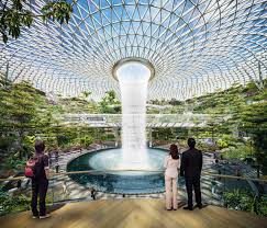 Satisfy your wanderlust at the petal garden at jewel changi airport's canopy park! How To Fit The World S Biggest Indoor Waterfall In An Airport Wired