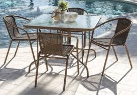 Outdoor Cafe 5 Pc Woven Dining Set