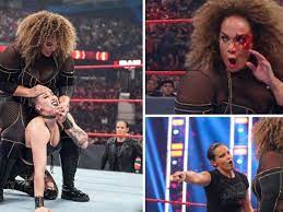 WWE RAW: Nia Jax busted open in brutal ...