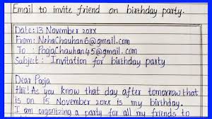 invite friend on birthday party
