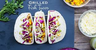 grilled rockfish tacos with grilled