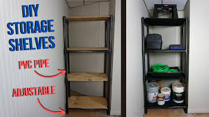 diy storage shelves from pvc how to