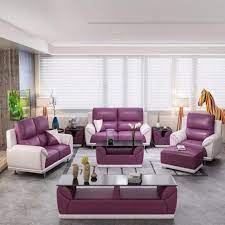 Living Room Sofa Set Modern Leather Sofa