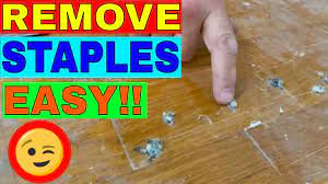 how to remove carpet pad staples easily