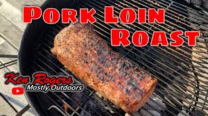 pork loin roast on the weber kettle