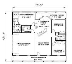 Country Ranch Floor Plan 3 Bedrms 2