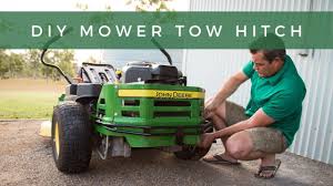 make a tow hitch for ride on lawn mower