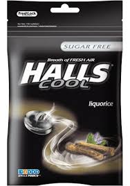 halls cool liquorice cough drops