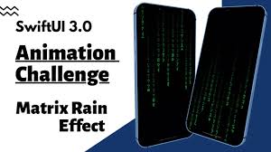 swiftui 3 0 matrix rain effect