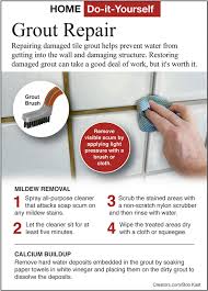 clean mildew off bathroom tile grout