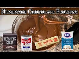 homemade chocolate frosting you