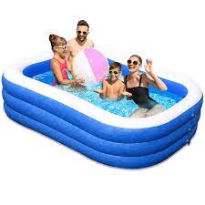 inflatable portable swimming pool family full size up kid pool play center 92 inch56 inch22 inch suitable for kids children and s family