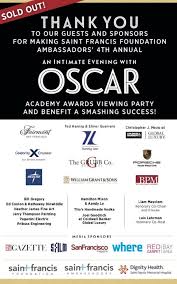 Apr 25, 2021 · the oscars: 4th Annual An Intimate Evening With Oscar Saint Francis Foundation