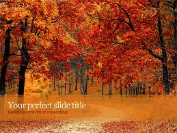 Beautiful Autumn Forest Free Presentation Template For