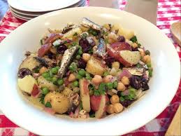Adjust seasoning, if necessary and garnish with raisins, green onion and chopped peanuts. Tangy Potato Salad With Sardines