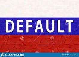 Brick Wall with Word Default in Russian Flag Colors. Sign Inscription  Default of Russia Economic Collapse Icon. Message Stock Image - Image of  invasion, restrictive: 243091309