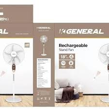 general rechargeable floor fan solar