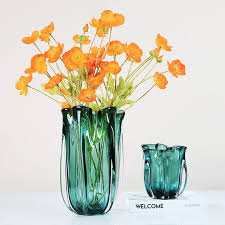 Modern Light Luxury Green Glass Vase