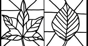 Craft Stained Glass Leaves Free Printable