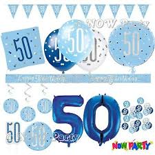 Download or print your invites from our website, or send them online with easy rsvp tracking. Blue 50th Birthday Party Decorations Supplies Boys Men Male Balloons Banners Etc Ebay
